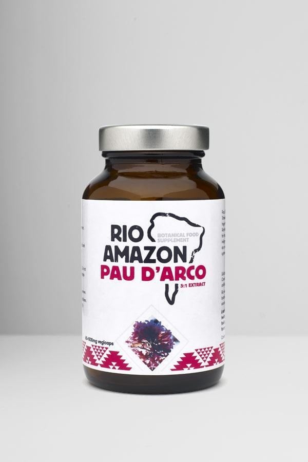 Rio Amazon Pau d'Arco 60 x 500mg 5:1 Extract Vegicaps
