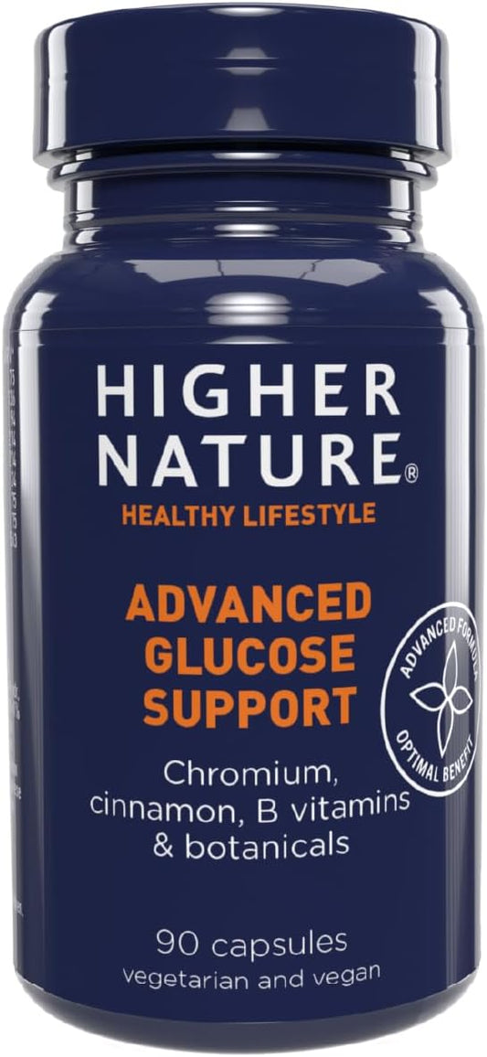 Higher Nature Advanced Glucose Support 90 Vegetarian Capsules