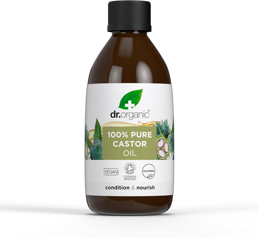 Dr Organic Castor Oil, 100% Pure & Cold Pressed, Nourish & Condition 250ml