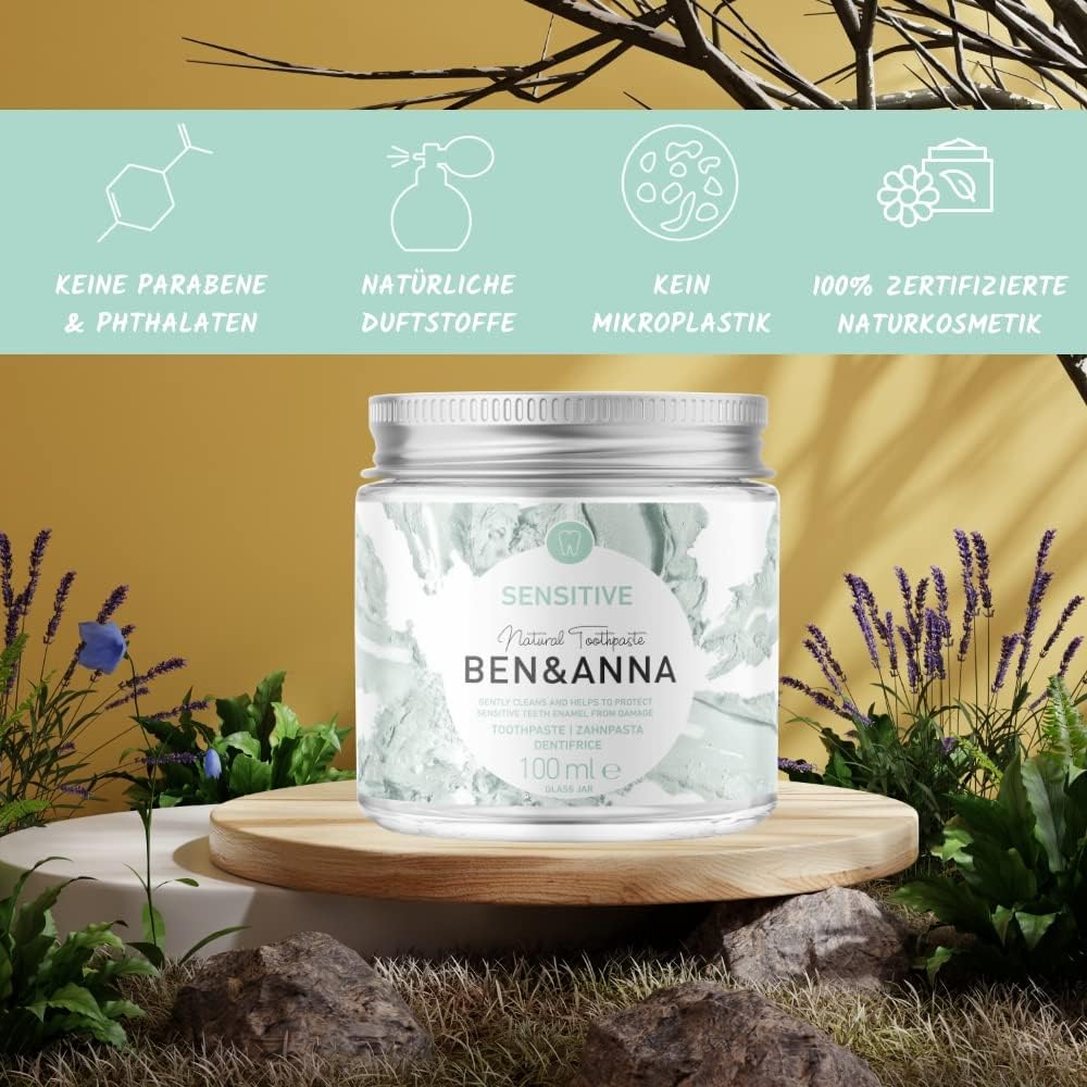 Ben & Anna Sensitive Toothpaste Fluoride Free 100ml