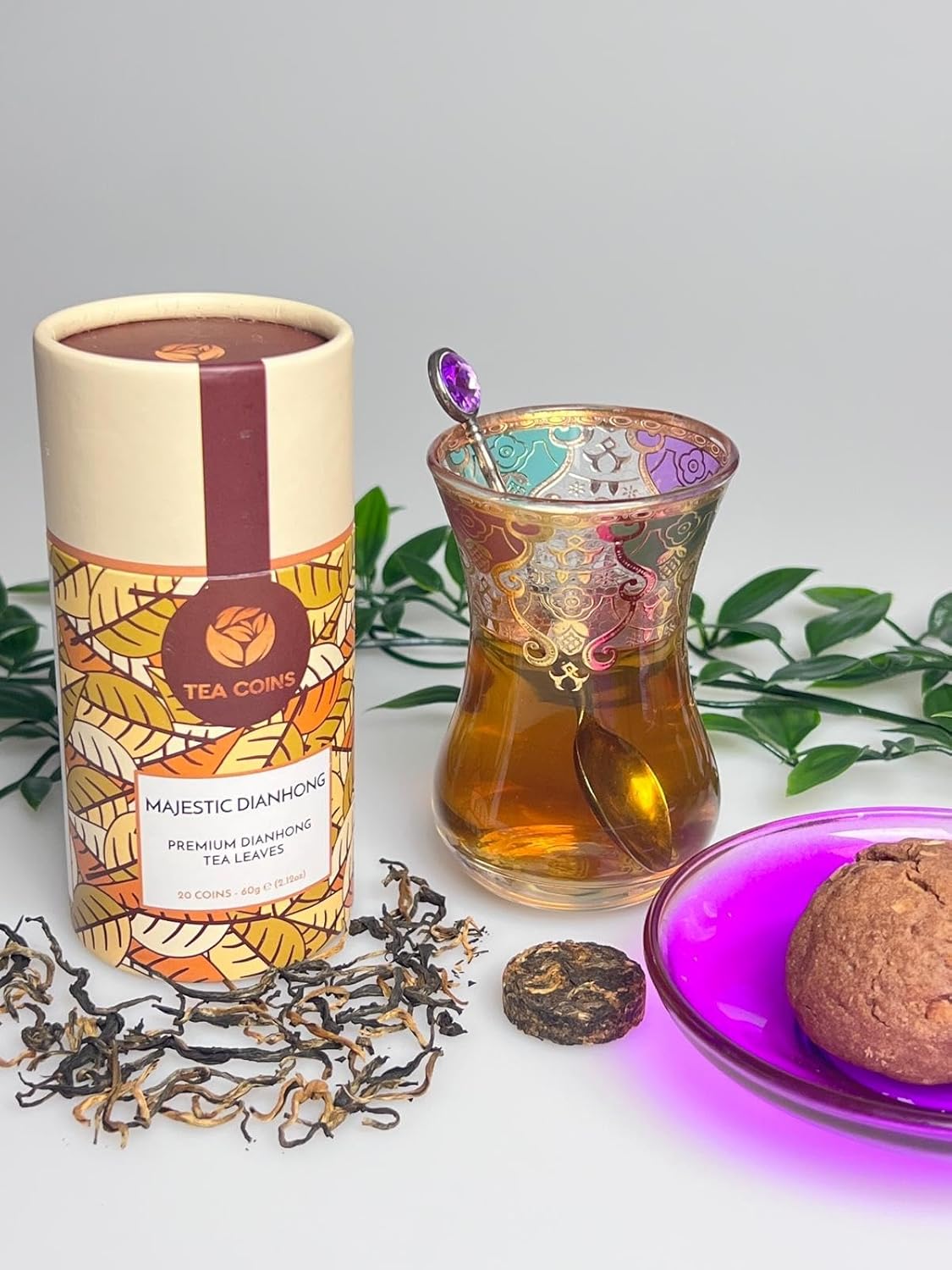 Tea Coins Majestic Dianhong Premium Tea 60g (20 Tea Coins)