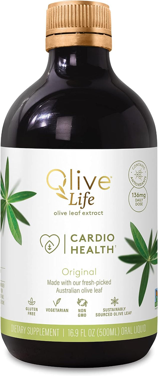 Olive Life Liquid Olive Leaf Extract Food Supplement 500ml Cardio Health