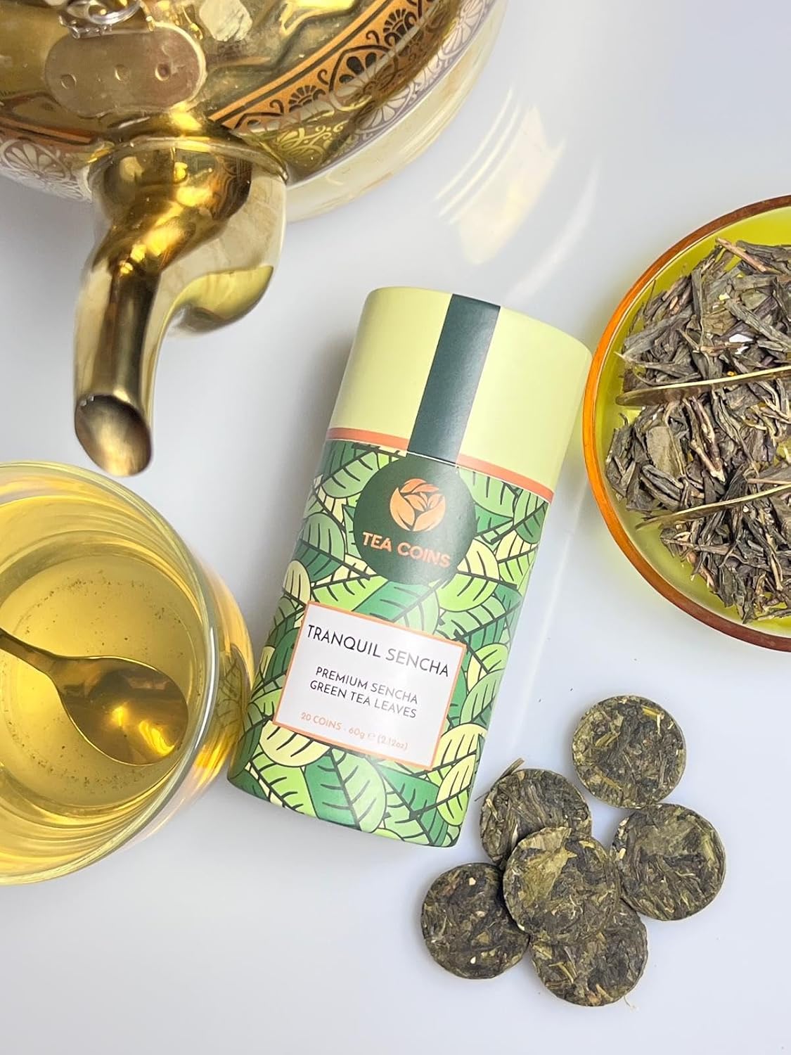 Tea Coins Sencha Green Tea – 60g (20 Tea Coins)