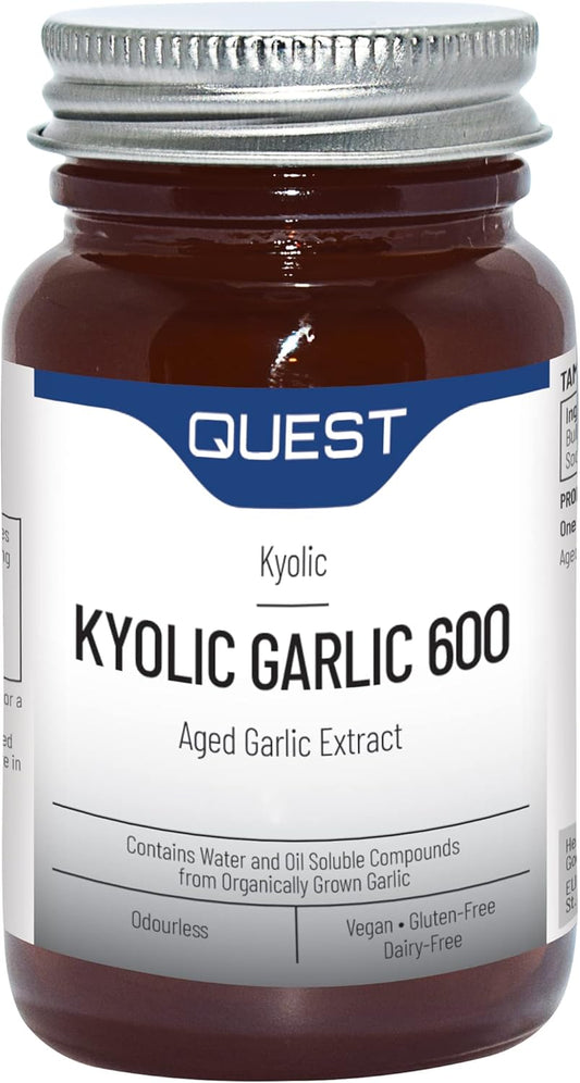 Quest Kyolic Garlic 600mg High Strength 120 Tablets -CLEARANCE-