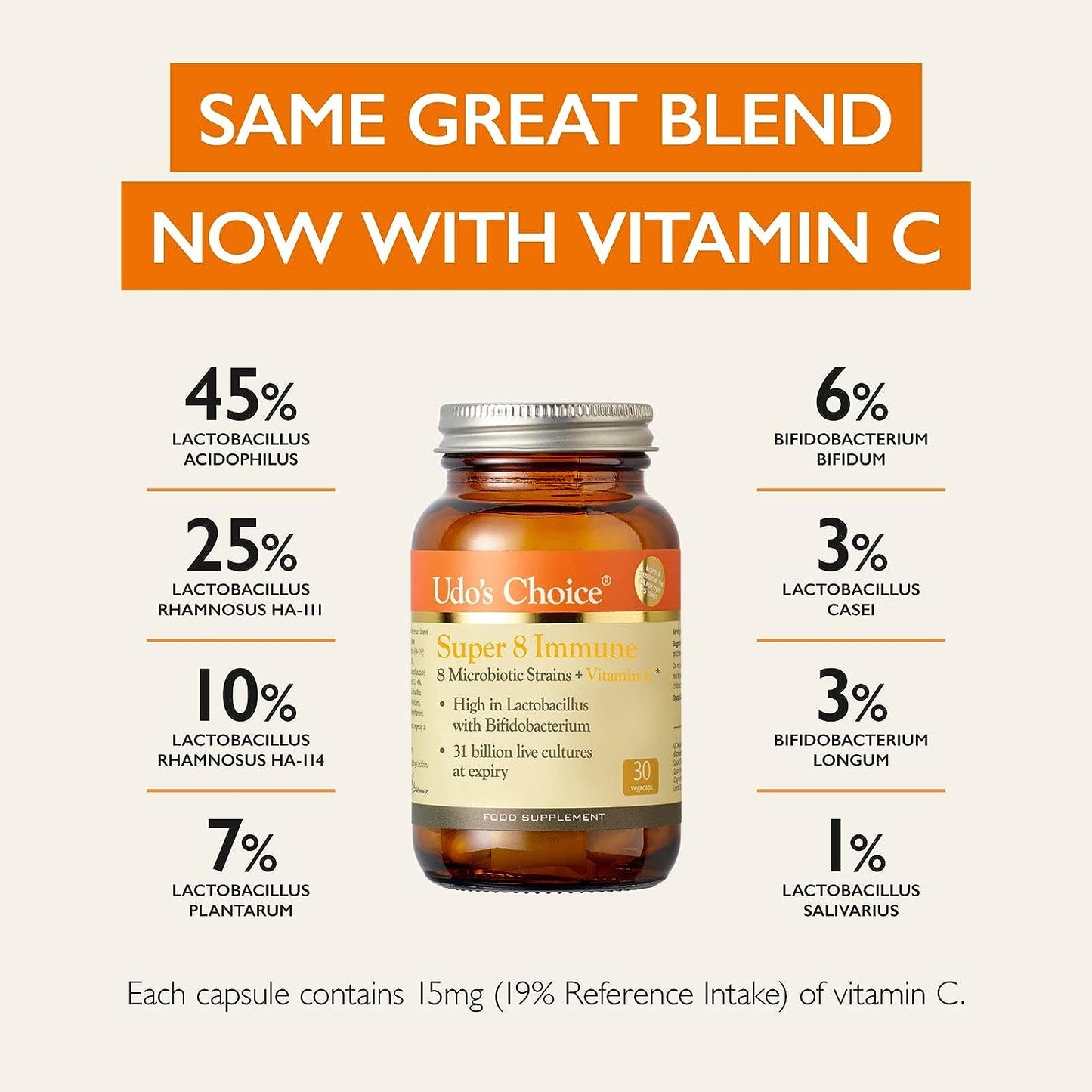 Udo's Choice Super 8 Immune 60 Caps **Clearance sale Best Before 28/10/2023** 50% OFF