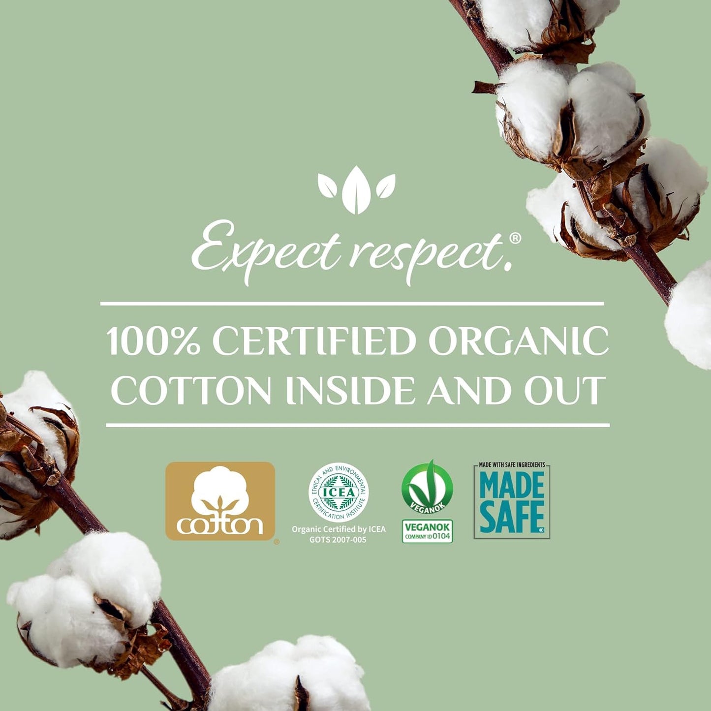 Organyc Organic Cotton Tampons with Applicator - Super -14 per Pack