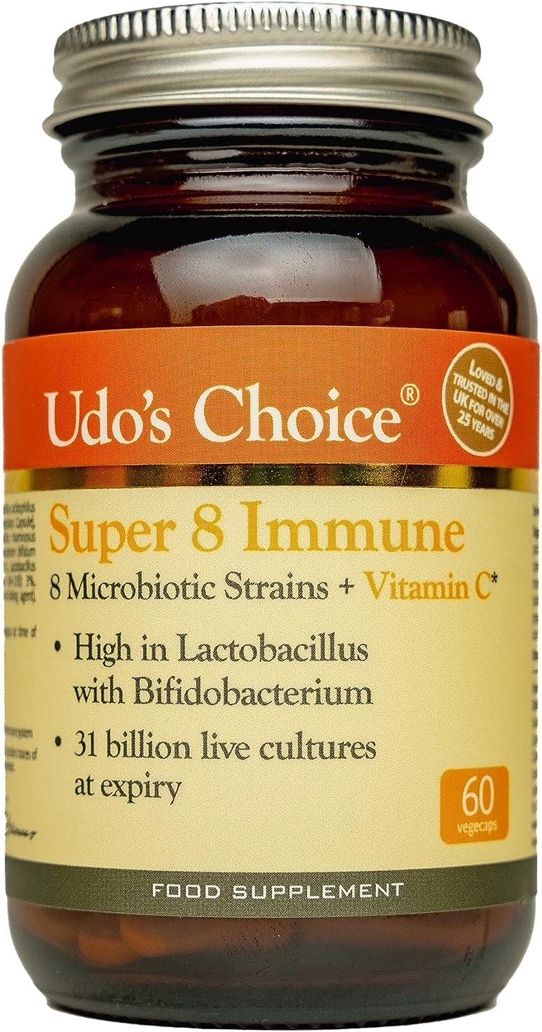 Udo's Choice Super 8 Immune 60 Caps **Clearance sale Best Before 28/10/2023** 50% OFF