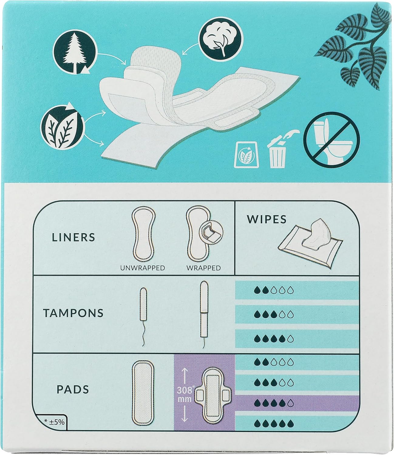 Natracare Organic And Natural Ultra Pads with Wings Long - pack of 10