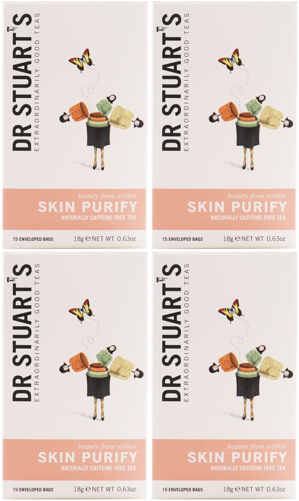 Dr Stuarts Skin Purify Herbal Tea 15 Bag (Pack of 4)