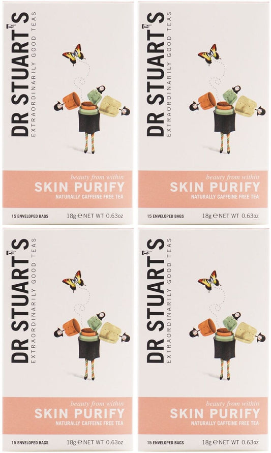 Dr Stuarts Skin Purify Herbal Tea 15 Bag (Pack of 4)