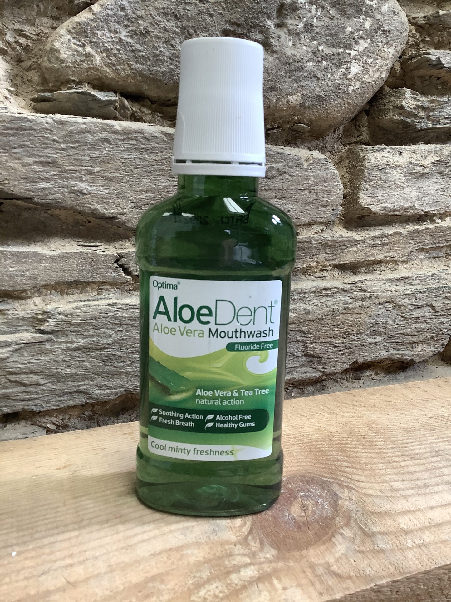 Aloe Dent Fluoride Free Aloe Vera Cool Minty Freshness Mouthwash 250ml Pack of 6