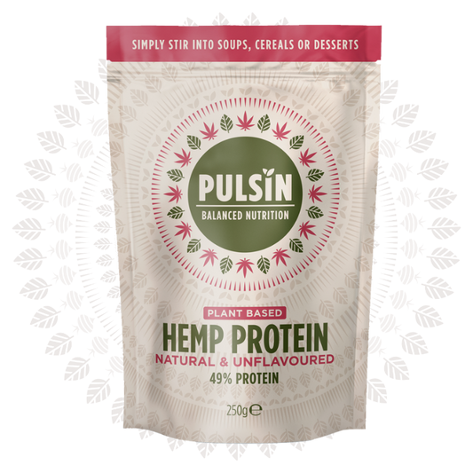 Pulsin 100% Pure Hemp Plant Based Protein Powder 250g - Natural & Unflavoured