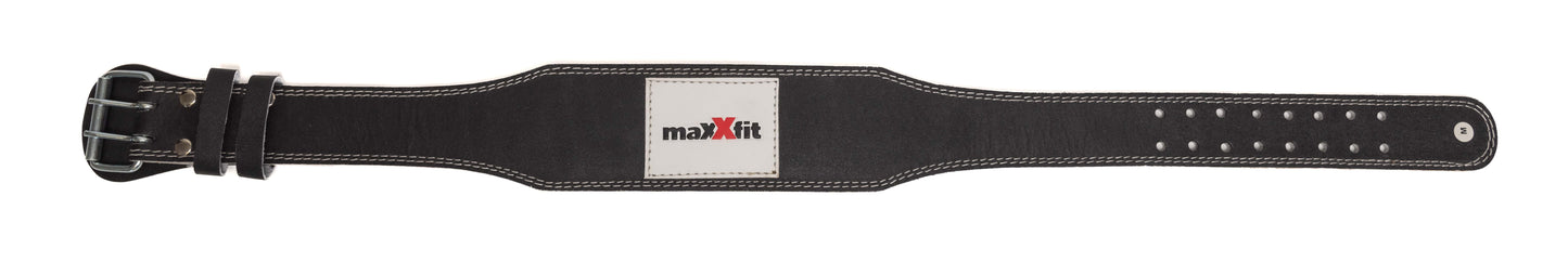 Maxxfit 4" Leather Padded Weight Lifting Belt Gym Training Back Support