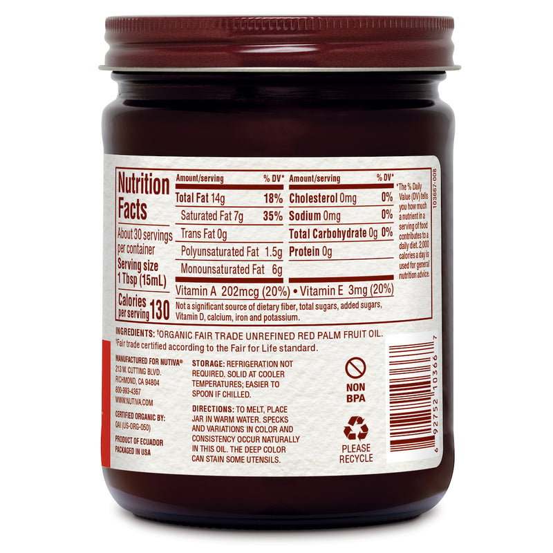 Nutiva Organic Red Palm Oil 444ml