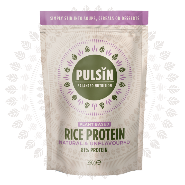 Pulsin Brown Rice Plant Based Protein Powder 250g -Natural & Unflavoured