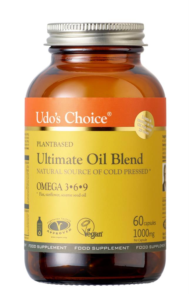Udo's Choice Ultimate Oil Blend Omega 3.6.9 1000mg 60 Capsules Vegan