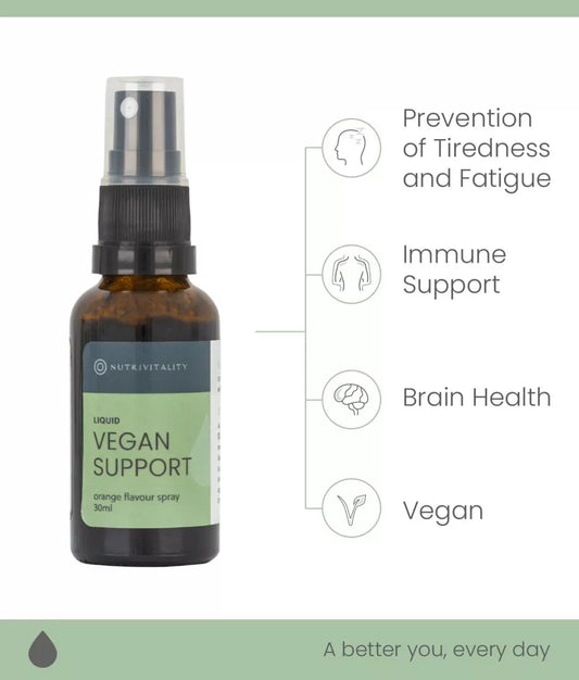 Nutrivitality Liquid Vegan Support Spray 30ml
