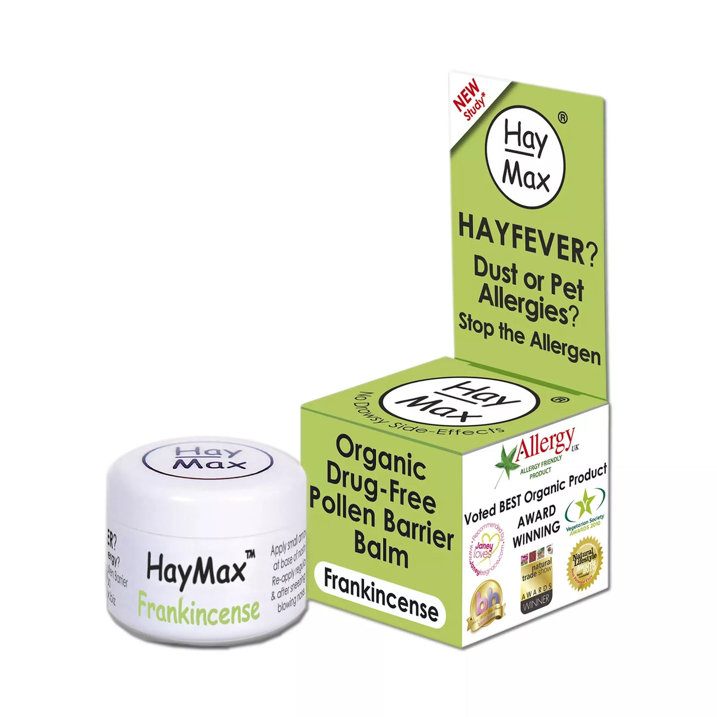 HayMax Frankincense Drug-Free Allergen Barrier Balm 5ml BB 02/25