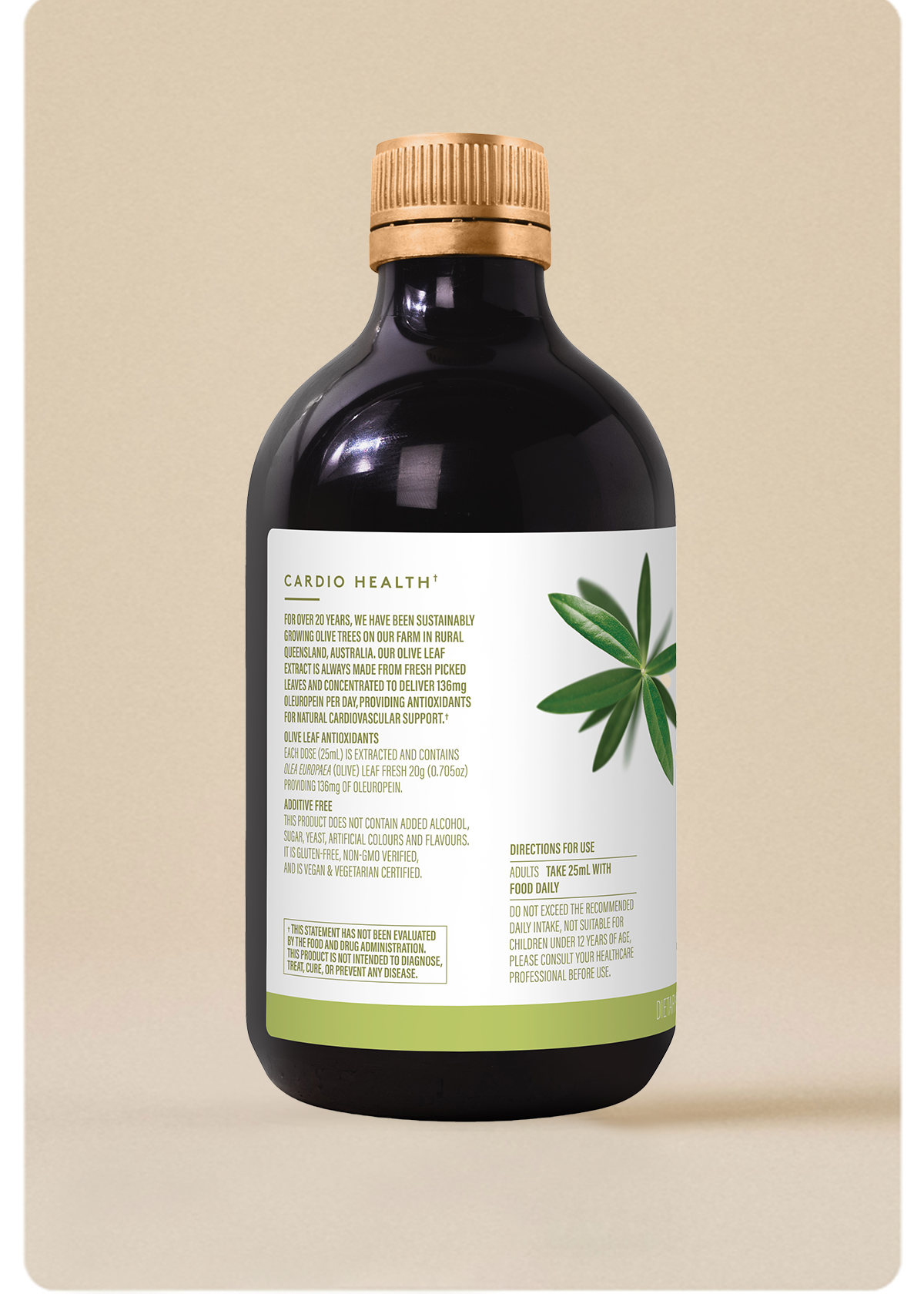 Comvita Olive Life Olive Leaf Extract Oleuropein Cardio & Immune Health 500ml