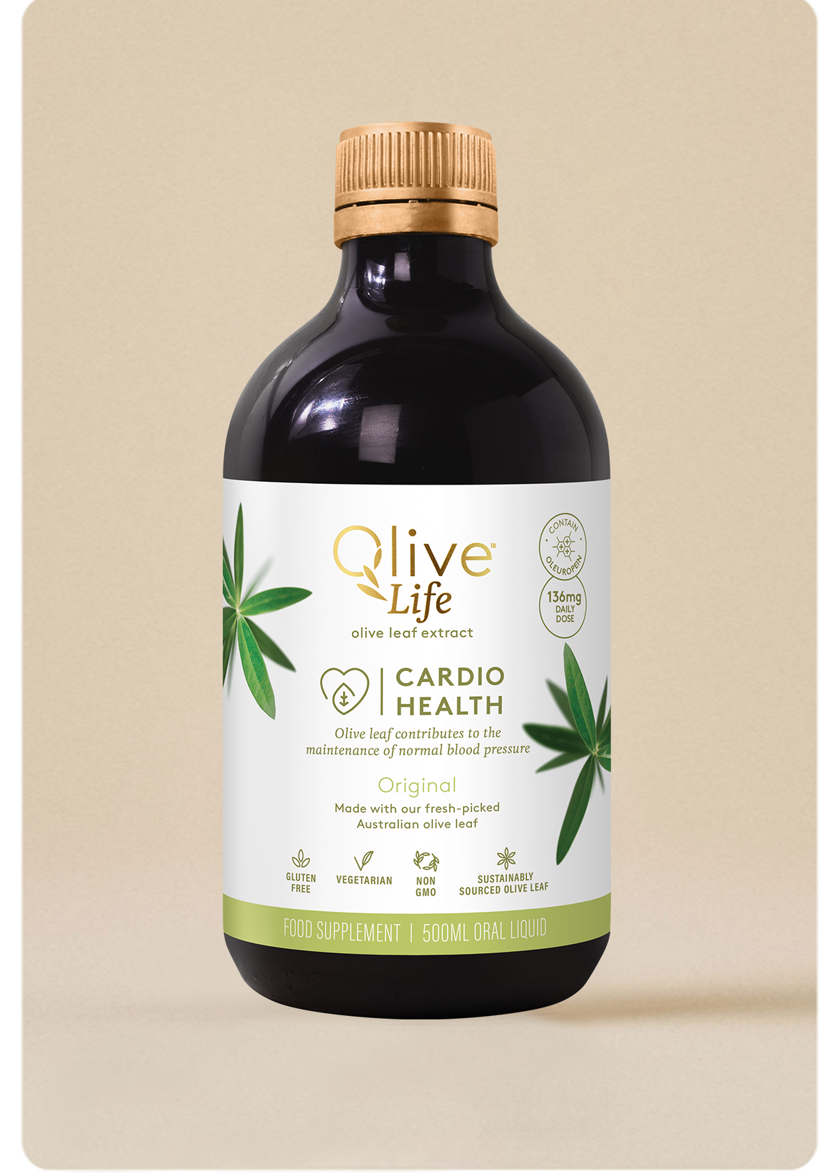 Comvita Olive Life Olive Leaf Extract Oleuropein Cardio & Immune Health 500ml