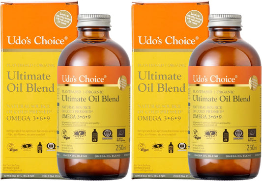 Udo's Choice Oil 250ml Pack of 2 (2 x 250ml) ****Clearance sale Best Before 28/10/2023**