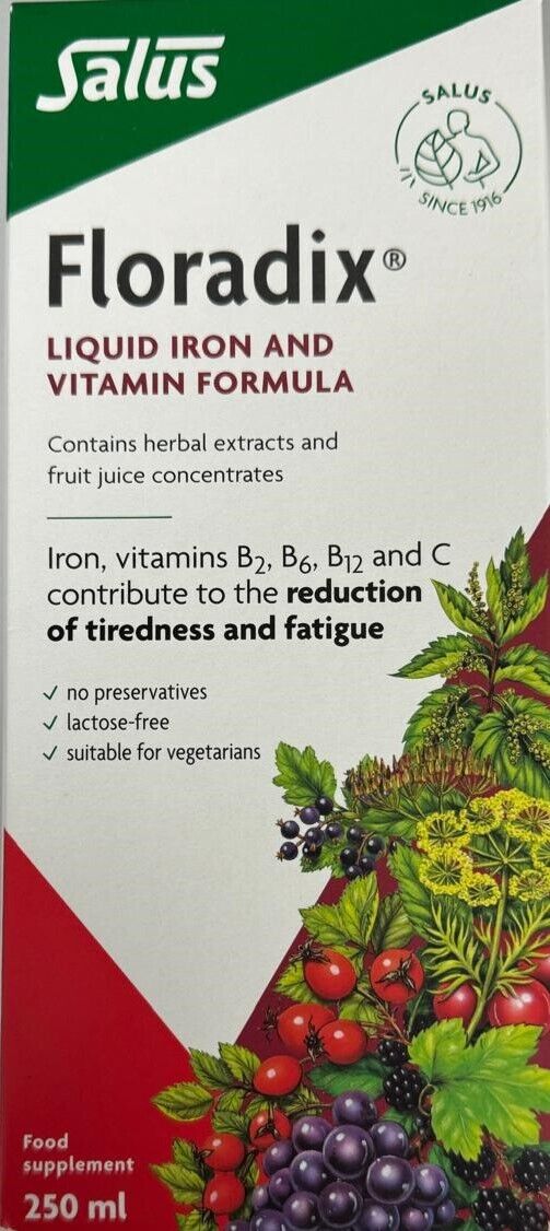 Floradix Liquid Iron and Vitamin Formula 250ml