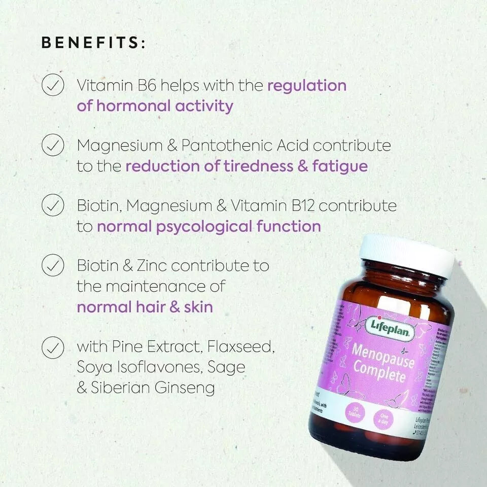 Lifeplan Menopause Complete 30 Tablets Once a Day Women's Health