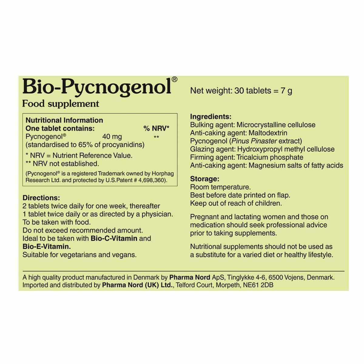 Pharma nord Bio-Pycnogenol 40mg 30 Tablets