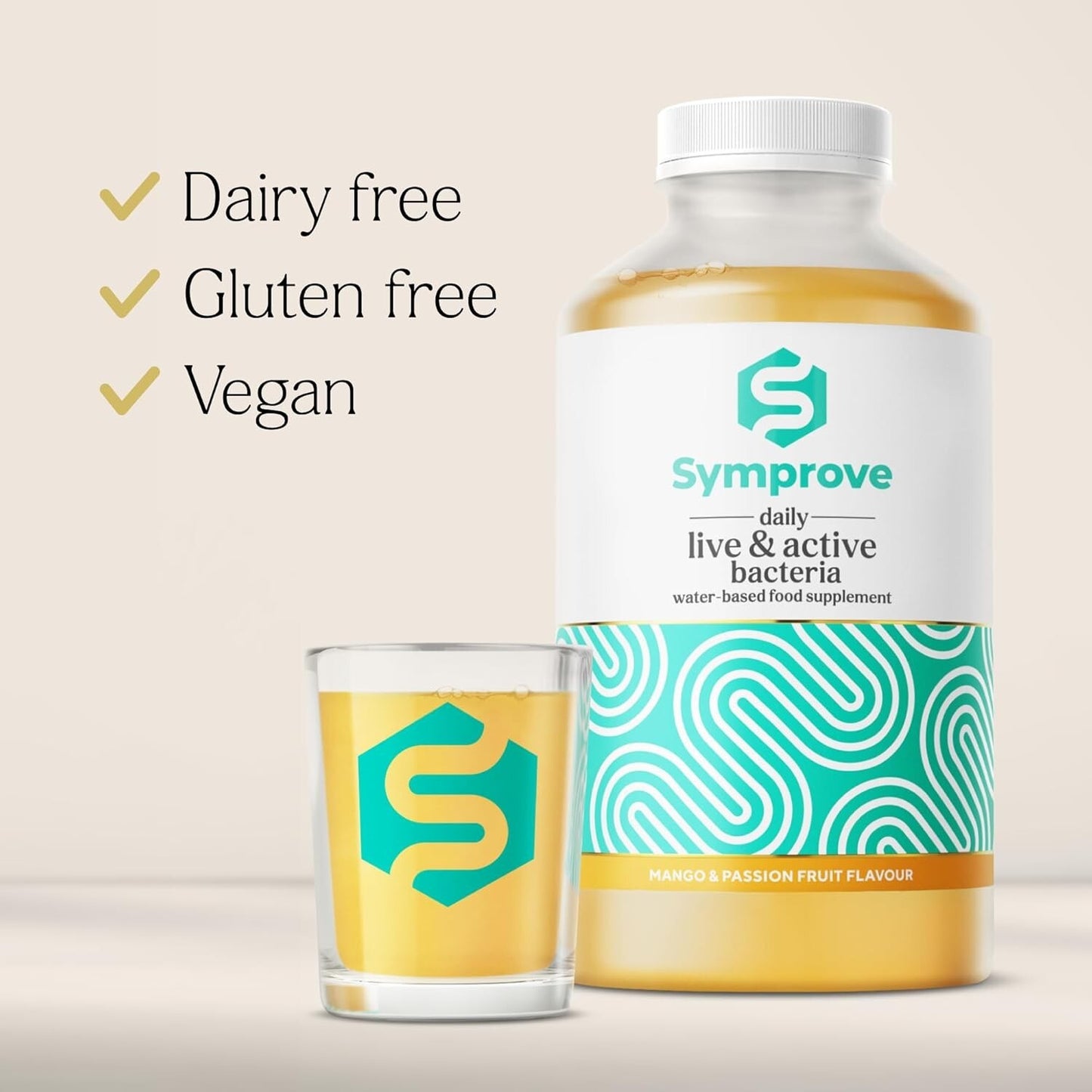 Symprove Daily Live Active Bacteria Mango & Passion Fruit Flavour 500ml