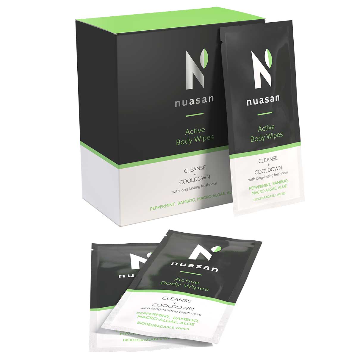Nuasan Active Body Wipes 25 per Box
