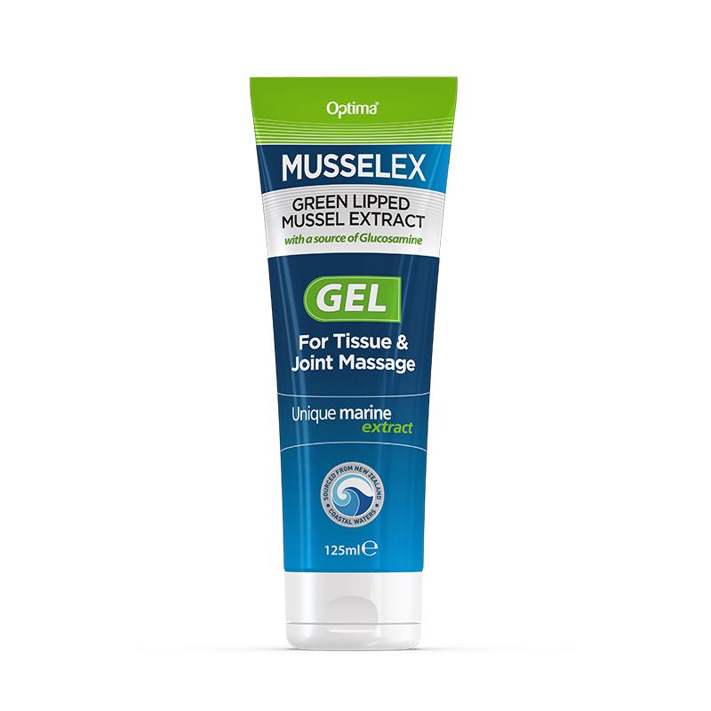Optima Musselflex (Musselex) Gel Green Lipped Mussel Extract with Glucosamine (PACK of 6)