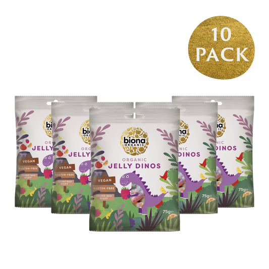 Biona Organic Vegan Jelly Dinos 75g – 10 pack