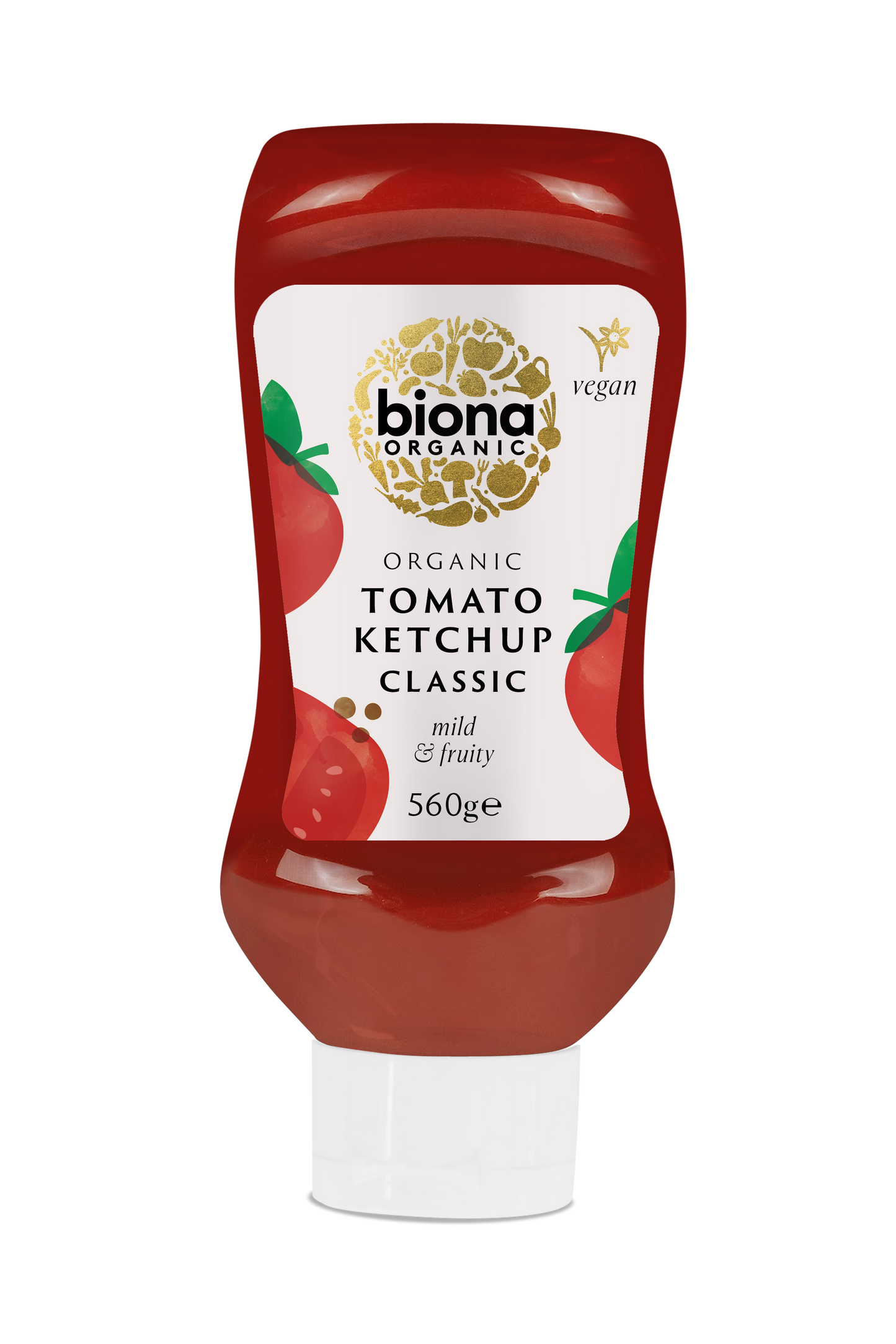 Biona Organic Ketchup Classic Squeezy 560g Pack of 4