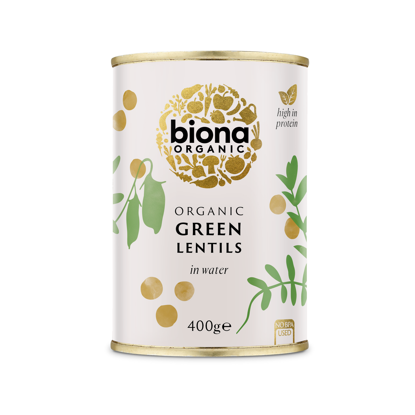 Biona Organic Green Lentils - 400g - Pack of 3