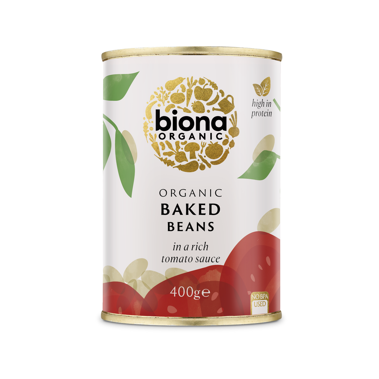 Biona Organic Baked Beans in Tomato Sauce 400g Pack of 6