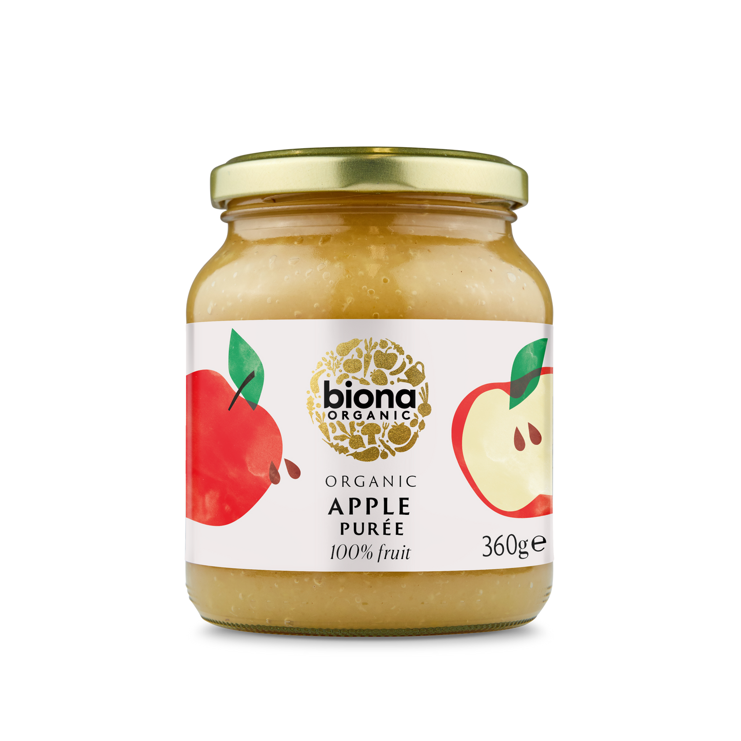 Biona Organic Apple Puree 360g Pack of 4