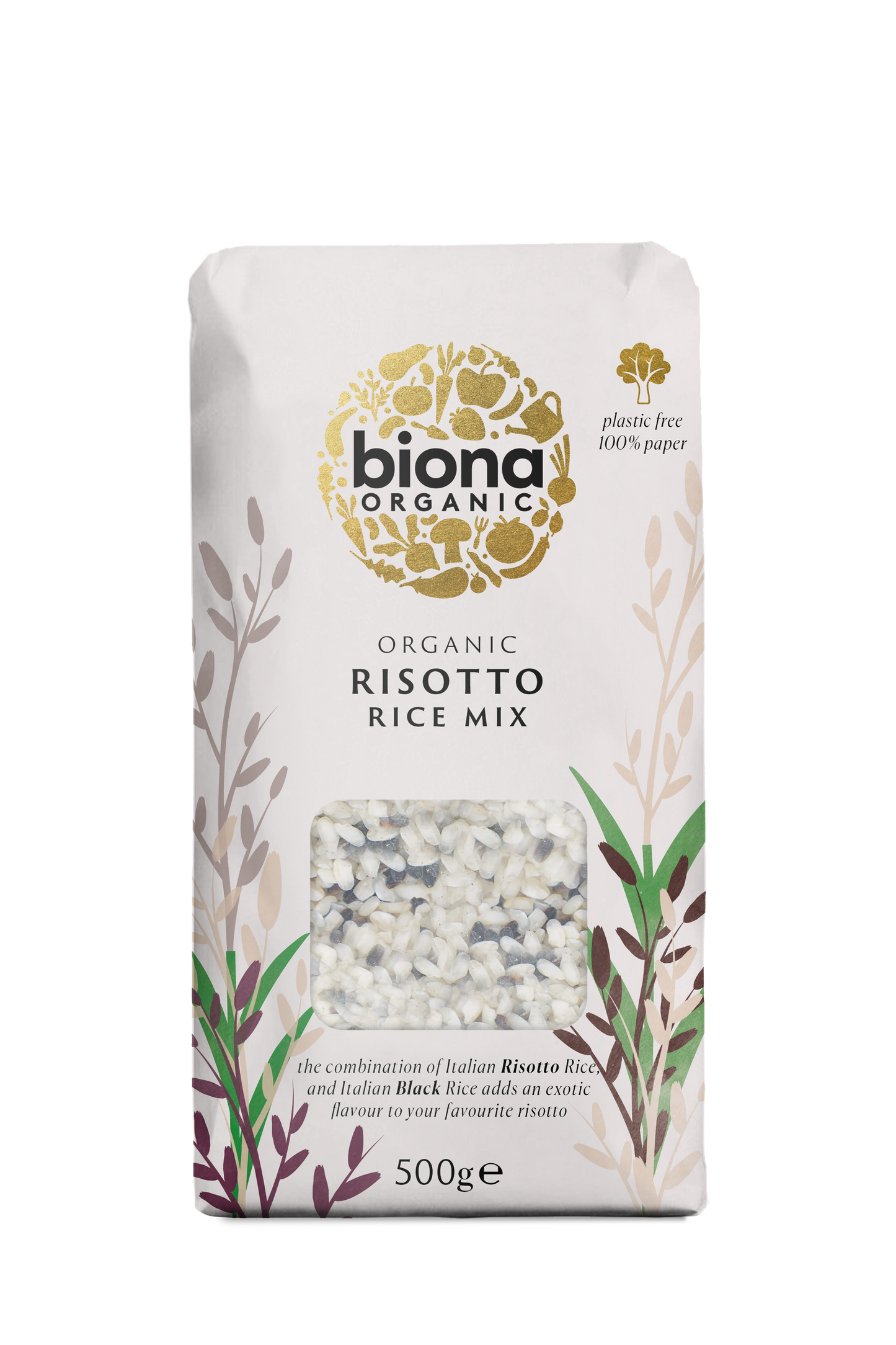 Biona Organic Risotto Rice Mix 500g Pack of 4