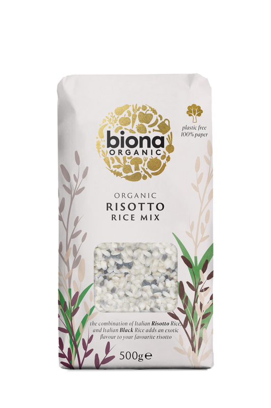 Biona Organic Risotto Rice Mix 500g Pack of 4