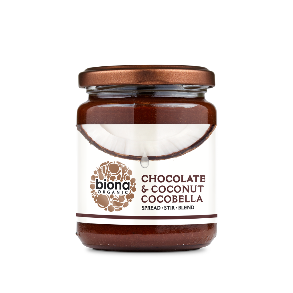 Biona Organic CocoBella - Cacao/Coconut Spread 250g Pack of 4