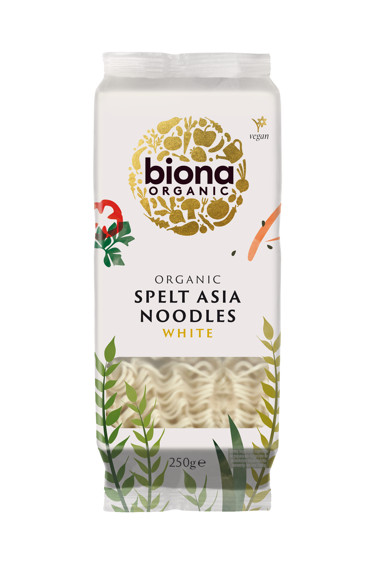 Biona Organic Spelt Asia Noodles 250g Pack of 6