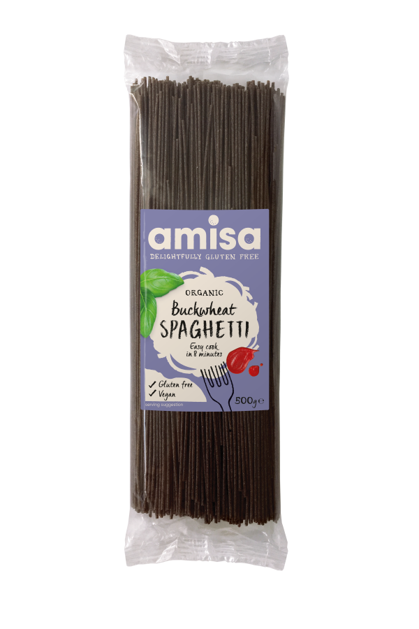 Amisa Organic Gluten Free Buckwheat Spaghetti 500g Pack of 4