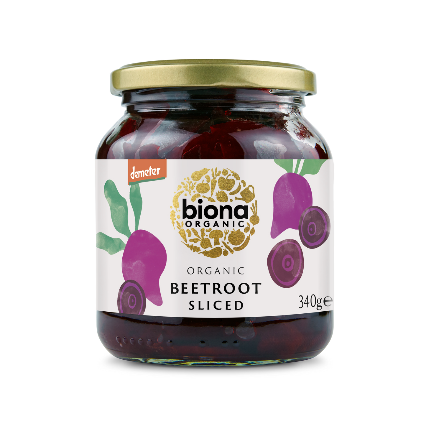 Biona Organic Sliced Beetroot 340g Pack of 4