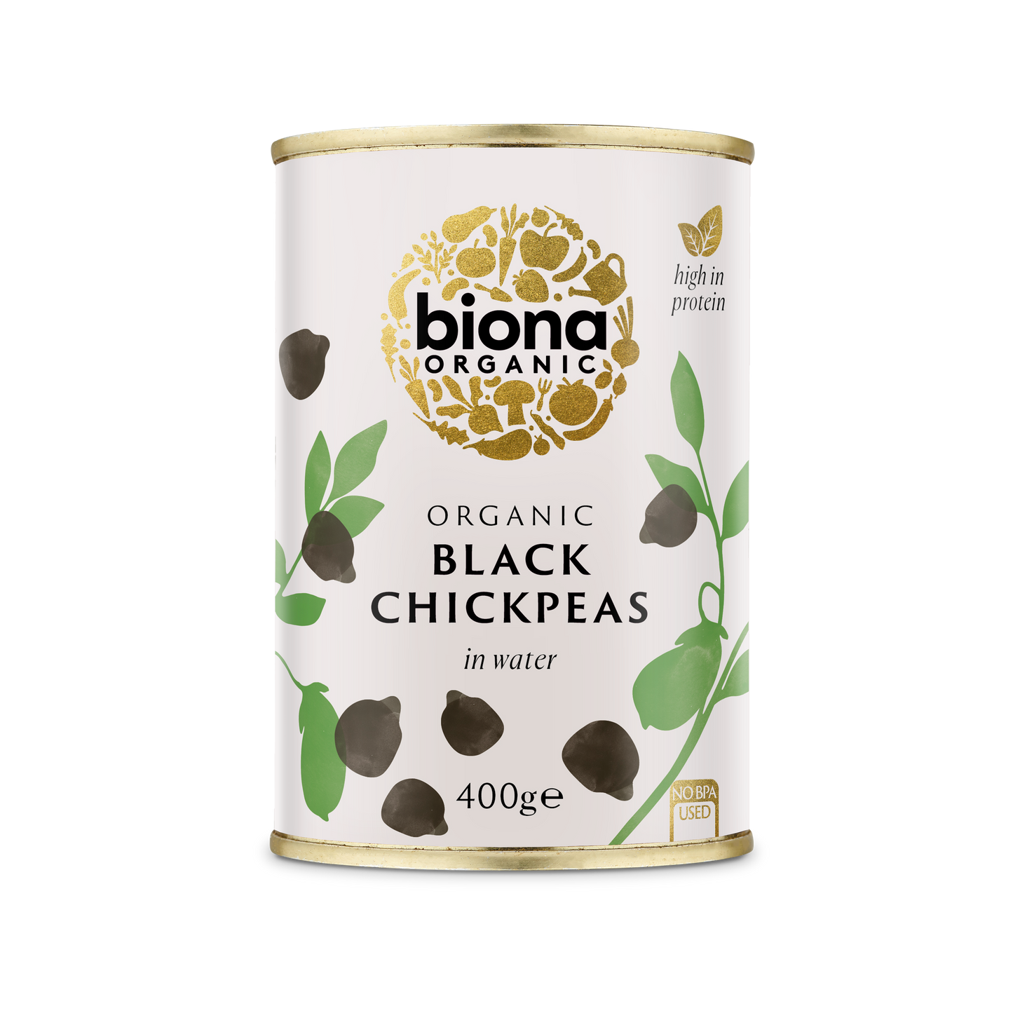 Biona Organic Black Chickpeas 400g pack of 3