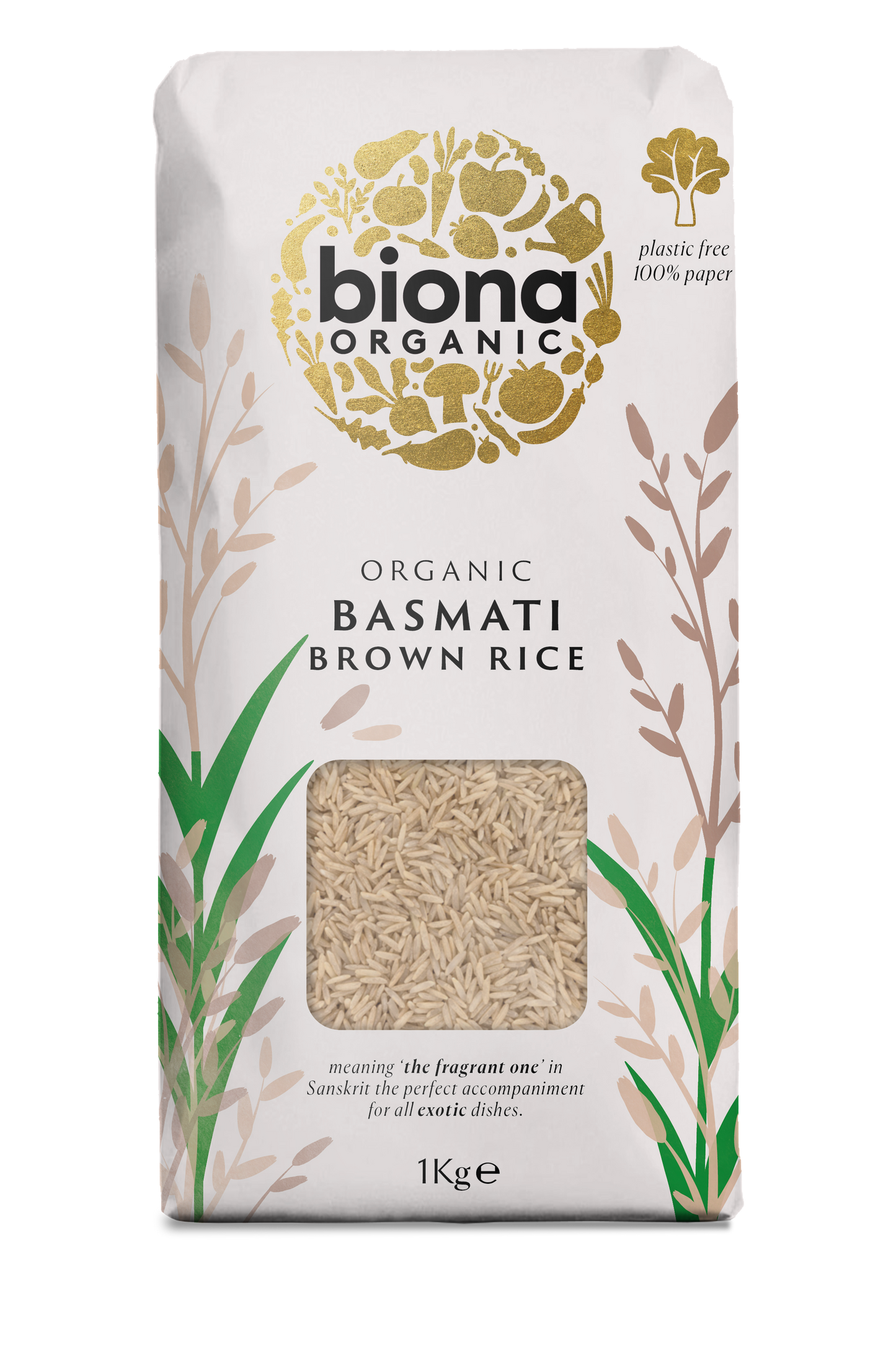 Biona Organic Basmati Brown Rice 1kg Pack of 3