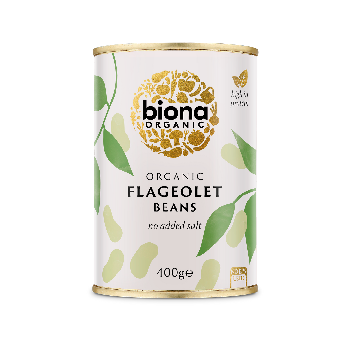 Biona Organic Flageolet Beans 400g Pack of 6