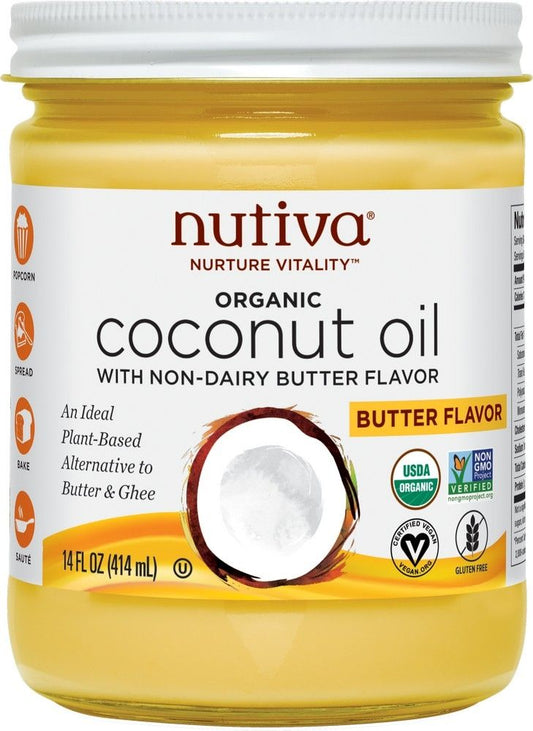 Nutiva Coconut Oil Buttery Flavour 414ml