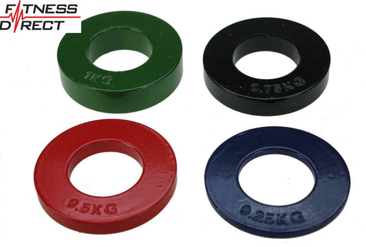 Fractional 2" Olympic Weight Plates Fraction Discs Weightlifting 0.25 -1KG