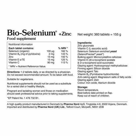 Pharma Nord Bio-selenium & Zinc 360 Tablets Antioxidant & Immune Support