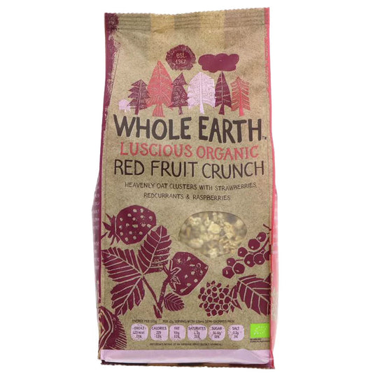Whole Earth Organic Red Fruit Crunch 450g Pack of 2