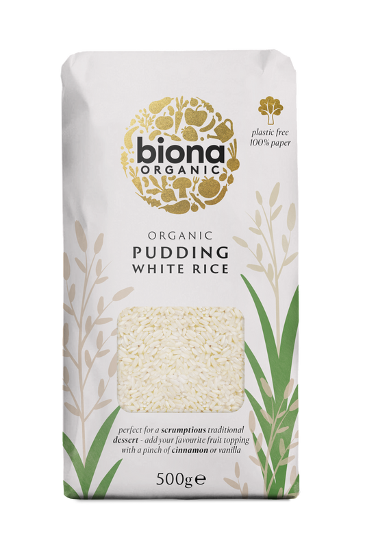 Biona Organic Pudding Rice 500g Pack of 4